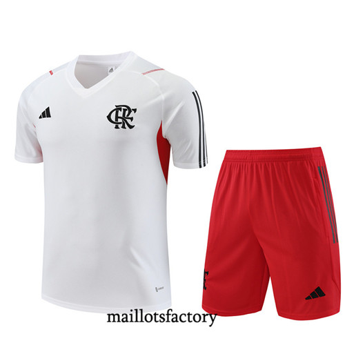 Kit d'entrainement Maillot du Flamengo + Short 2023/24 Blanc factory 0190