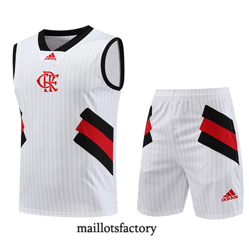 Kit d'entrainement Maillot du Flamengo Debardeur 2023/24 Blanc factory 0194