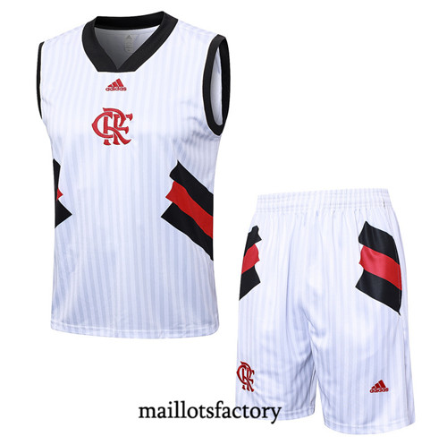 Kit d'entrainement Maillot du Flamengo Debardeur 2023/24 Blanc factory 0195