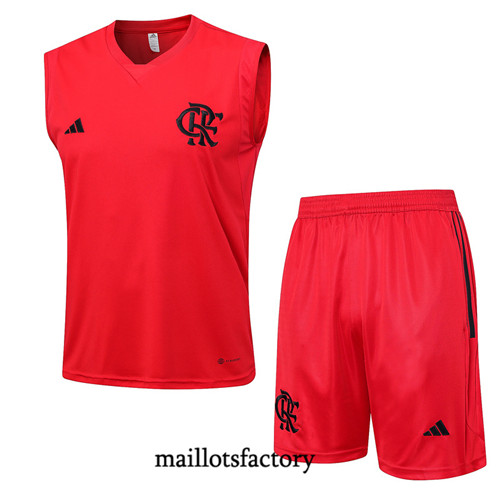 Kit d'entrainement Maillot du Flamengo Debardeur 2023/24 Rouge factory 0196