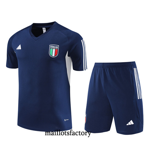 Kit d'entrainement Maillot du Italie + Short 2023/24 Bleu factory 0447