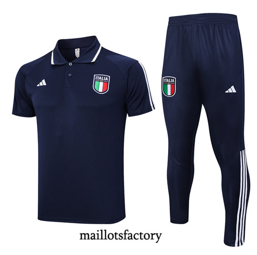 Kit d'entrainement Maillot du Italie Polo 2023/24 Bleu factory 0449
