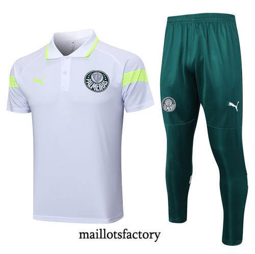 Kit d'entrainement Maillot du Palmeiras Polo 2023/24 Blanc factory 0220