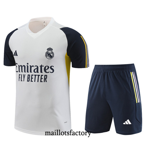 Kit d'entrainement Maillot du Real Madrid Enfant + Short 2023/24 Blanc factory 0330