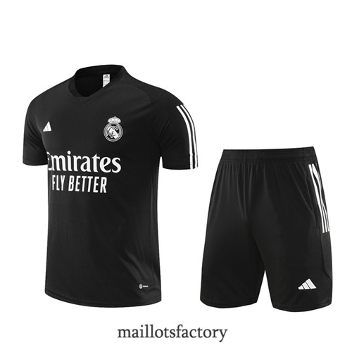 Kit d'entrainement Maillot du Real Madrid + Short 2023/24 Noir factory 0340