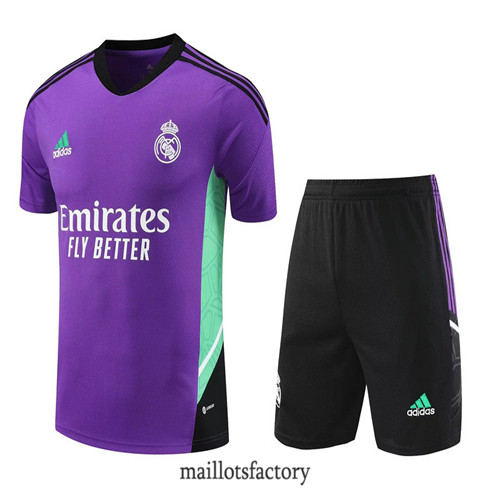 Kit d'entrainement Maillot du Real Madrid + Short 2023/24 Violet factory 0343