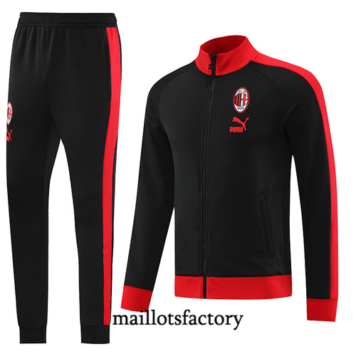 Achat Maillot Veste Survetement de foot AC Milan 2023/24 Noir factory 1080