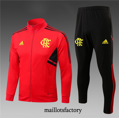Achat Maillot Veste Survetement Enfant de foot Flamengo 2023/24 Rouge factory 1109