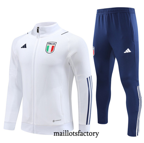 Achat Maillot Veste Survetement Enfant de foot Italie 2023/24 Blanc factory 1216