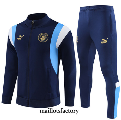 Achat Maillot Survetement Enfant de foot Manchester City 2023/24 Bleu Marine factory 1239