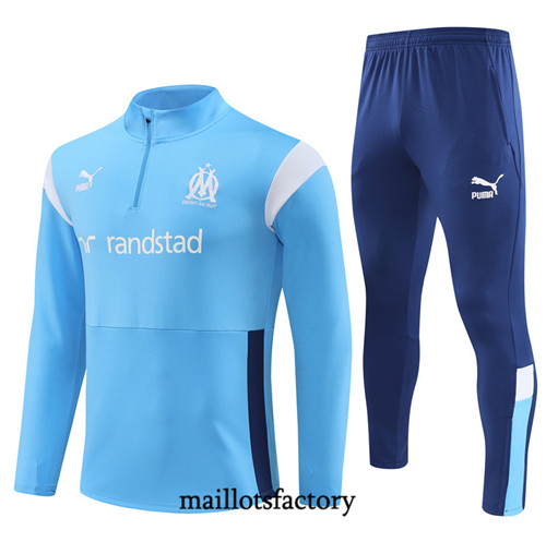Achat Maillot Survetement Enfant de foot Marseille 2023/24 Bleu factory 1155