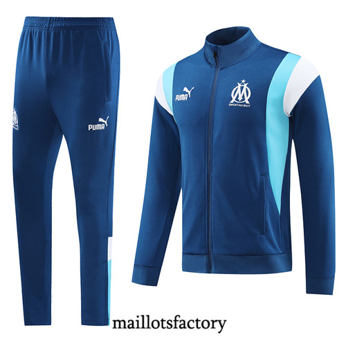 Achat Maillot Veste Survetement de foot Marseille 2023/24 Bleu factory 0932