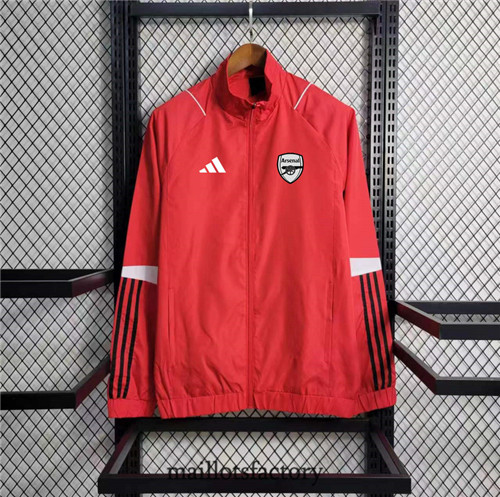 Achat Maillot du Coupe Vent Arsenal 2023/24 Rouge factory 1388