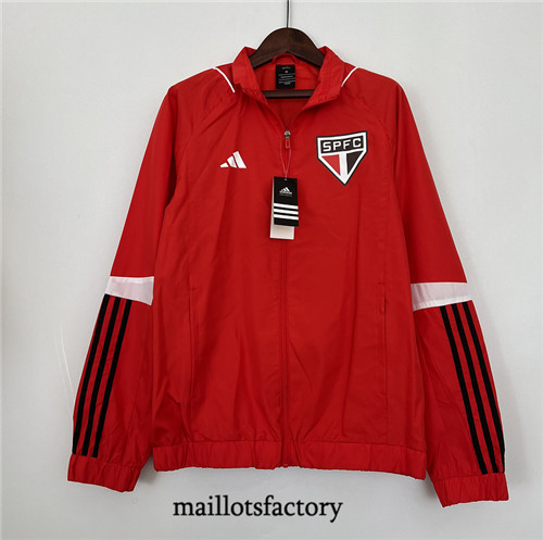 Achat Maillot du Coupe Vent Sao Paulo 2023/24 Rouge factory 1327