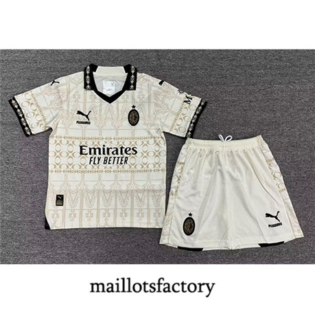 Maillotsfactory 3228 Maillot du AC Milan Enfant 2023/24 4th Blanc