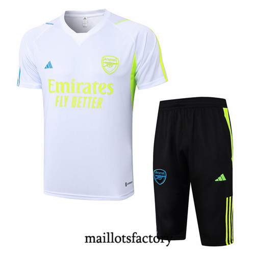 Maillotsfactory 3883 Maillot du Arsenal + Shorts 2024/25 Blanc
