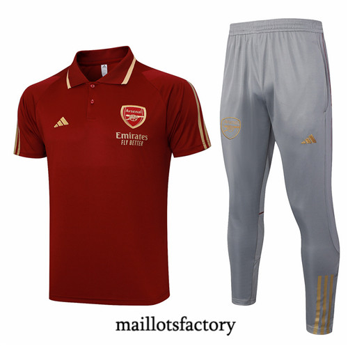 Maillotsfactory 3886 Maillot du Arsenal polo 2024/25 rouge bordeaux