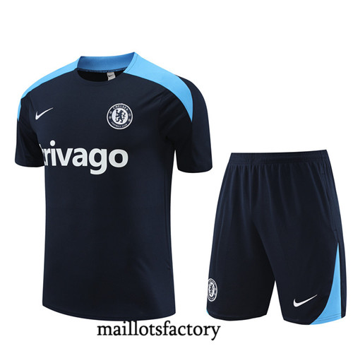 Maillotsfactory 3890 Maillot du Chelsea + Shorts 2024/25 bleu marine