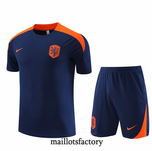 Maillotsfactory 3285 Maillot du Pays-Bas Enfant + Shorts 2024/25 bleu royal