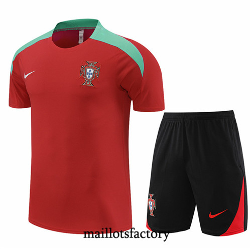 Maillotsfactory 3881 Maillot du Portugal + Shorts 2024/25 rouge