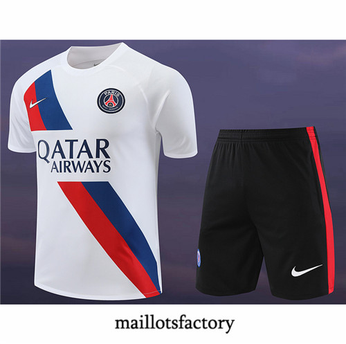 Maillotsfactory 3864 Maillot du Paris PSG + Shorts 2024/25 Blanc