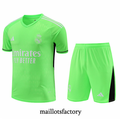 Maillotsfactory 3857 Maillot du Real Madrid goalkeeper + Shorts 2024/25 vert