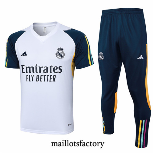 Maillotsfactory 3859 Maillot du Real Madrid polo 2024/25 Blanc
