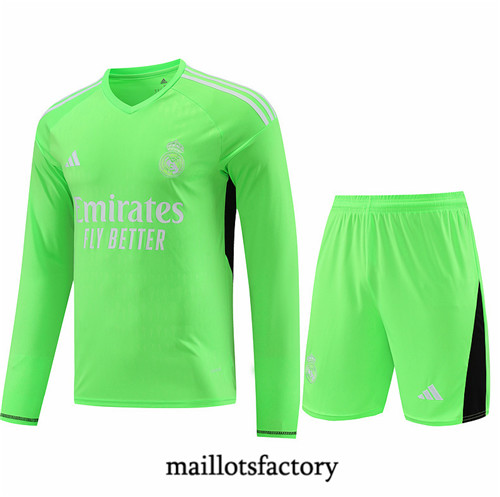 Maillotsfactory 3858 Maillot du Real Madrid goalkeeper + Shorts 2024/25 vert