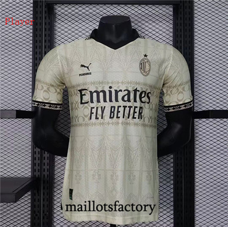 Maillotsfactory 3538 Maillot du Player AC Milan 2024/25 spéciale Blanc
