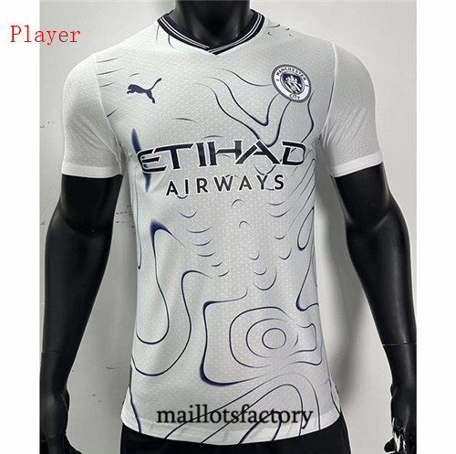Maillotsfactory 3531 Maillot du Player Manchester City 2024/25 Blanc