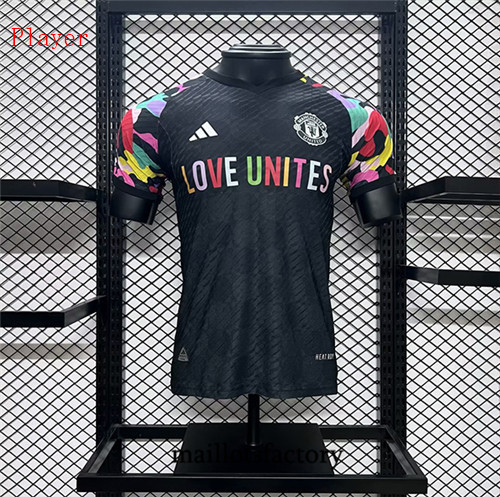 Maillotsfactory 3536 Maillot du Player Manchester United 2024/25 pre-match Training Noir