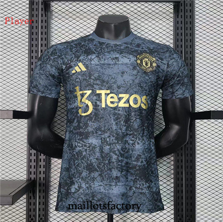 Maillotsfactory 3535 Maillot du Player Manchester United 2024/25 Noir/Gris