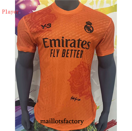 Maillotsfactory 3467 Maillot du Player Real Madrid Y3 2024/25 Orange