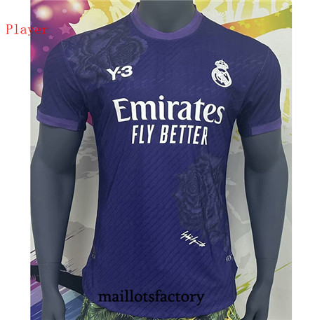 Maillotsfactory 3468 Maillot du Player Real Madrid Y3 2024/25 Violet