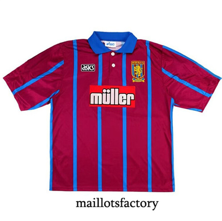 Maillotsfactory 3582 Maillot du Retro Aston Villa 1993-95 Domicile