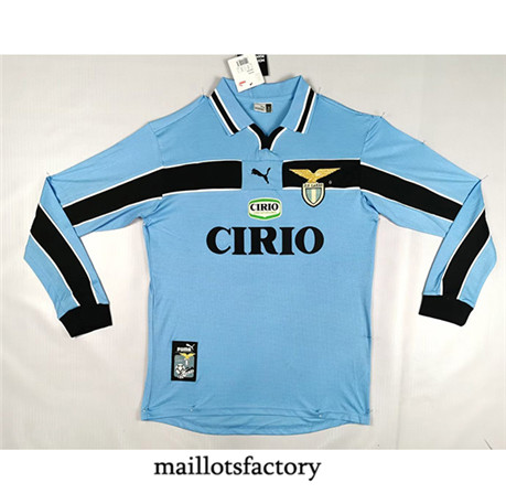 Maillotsfactory 3685 Maillot du Retro Lazio 1998-2000 Domicile Manche Longue