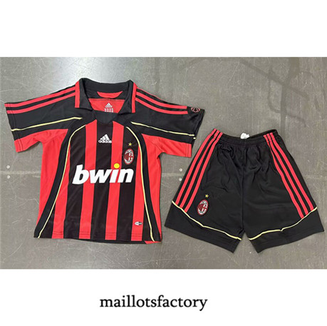 Maillotsfactory 3677 Maillot du Retro AC Milan Enfant 2007-08 Domicile
