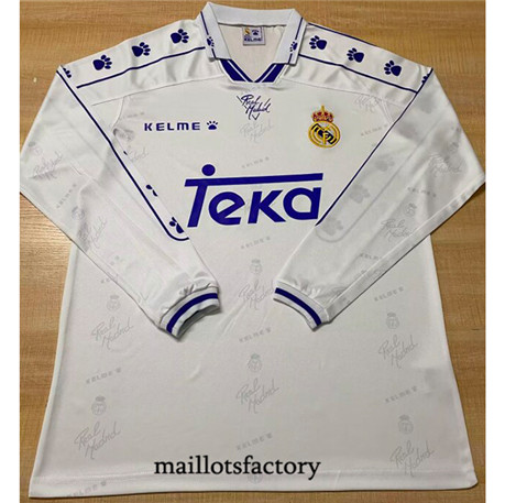 Maillotsfactory 3615 Maillot du Retro Real Madrid 1994-96 Domicile Manche Longue