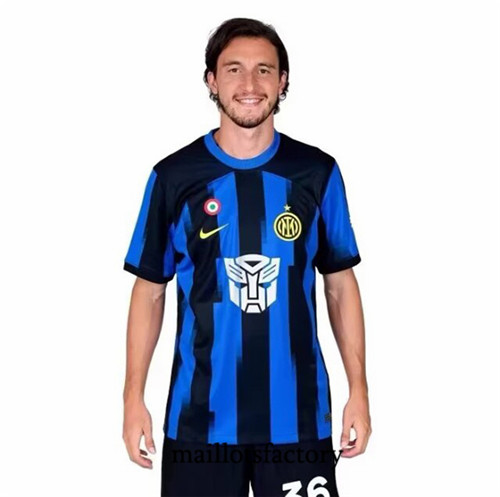 Maillotsfactory 3699 Maillot du Inter Milan 2023/24 Transformers co - marque