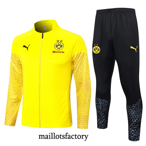 Maillotsfactory 3751 Veste Survetement Borussia Dortmund 2024/25 jaune