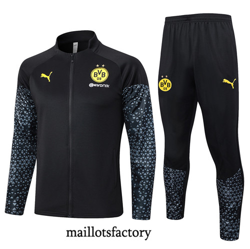Maillotsfactory 3753 Veste Survetement Borussia Dortmund 2024/25 noir