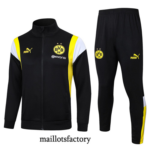 Maillotsfactory 3754 Veste Survetement Borussia Dortmund 2024/25 noir