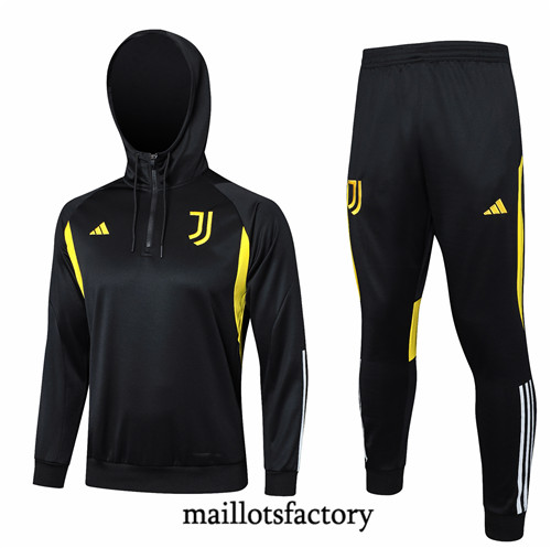 Maillotsfactory 3838 Survetement Juventus à capuche 2024/25 noir