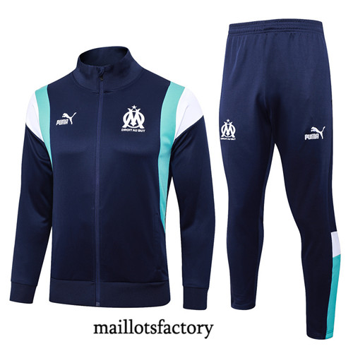 Maillotsfactory 3792 Veste Survetement Marseille 2024/25 bleu royal