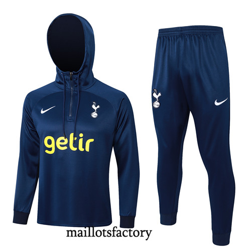 Maillotsfactory 3821 Survetement Tottenham Hotspur à capuche 2024/25 bleu royal