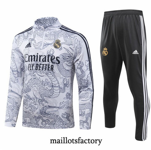 Maillotsfactory 3245 Survetement Enfant Real Madrid special 2024/25 Blanc