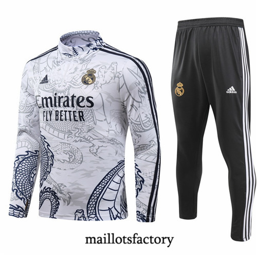 Maillotsfactory 3246 Survetement Enfant Real Madrid special 2024/25 Blanc