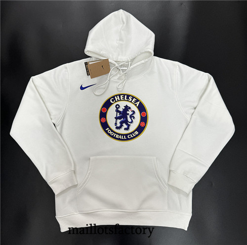 Maillotsfactory 3964 Sweat A Capuche Chelsea 2024/25 Blanc
