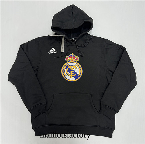 Maillotsfactory 3945 Sweat A Capuche Real Madrid 2024/25 noir