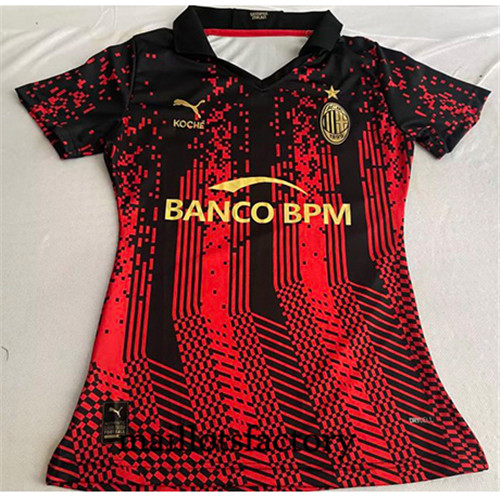 Achat Maillot du AC Milan Femme 2023/24 Rouge fac tory s0138